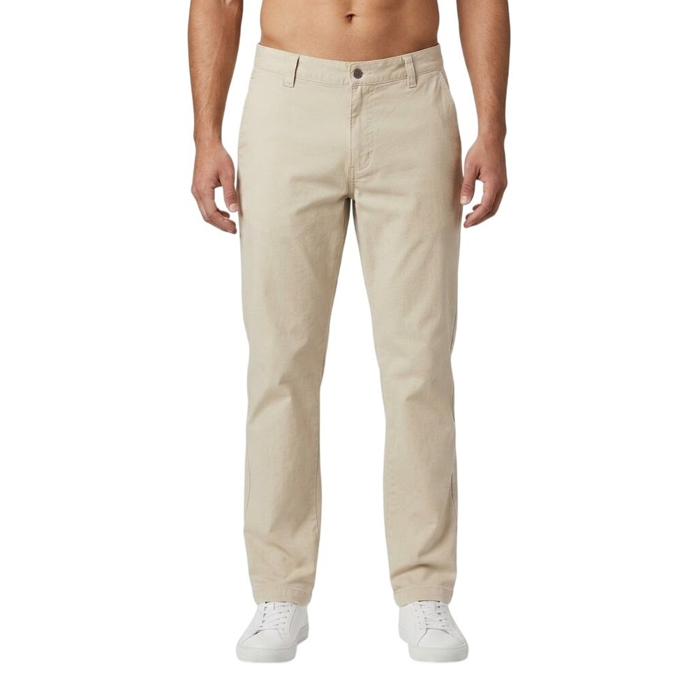 Columbia Pants Men 40x34 Khaki Cotton Canvas Regular Fit Utility Pocket 6671